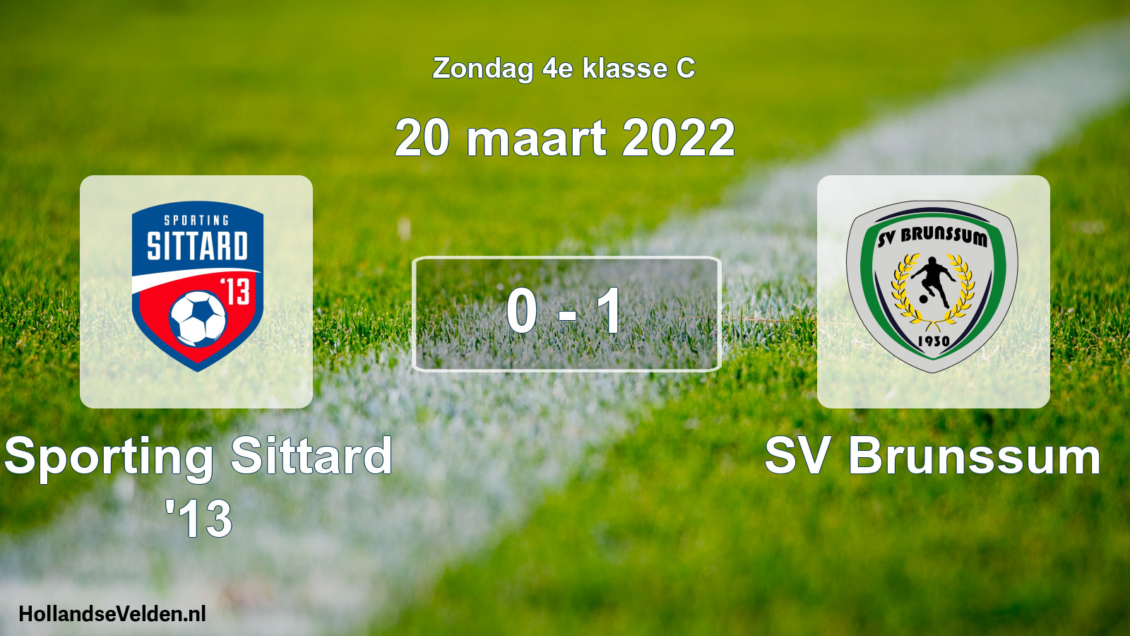Total number of matches played: Sporting Sittard '13 - SV Brunssum 0 - 1 (20 March 2022)