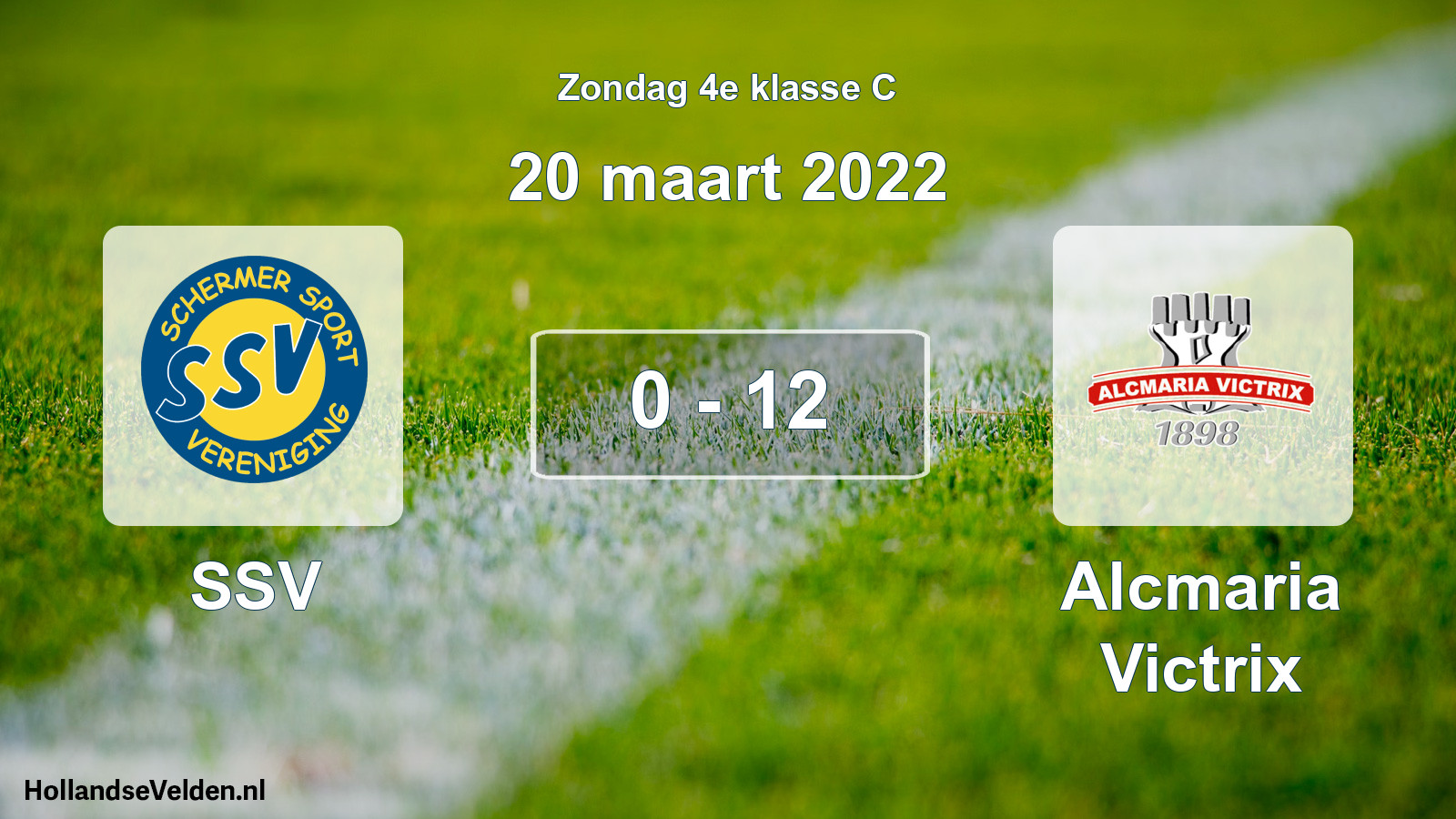 Total number of matches played: SSV - Alcmaria Victrix 0 - 12 (20 March 2022)