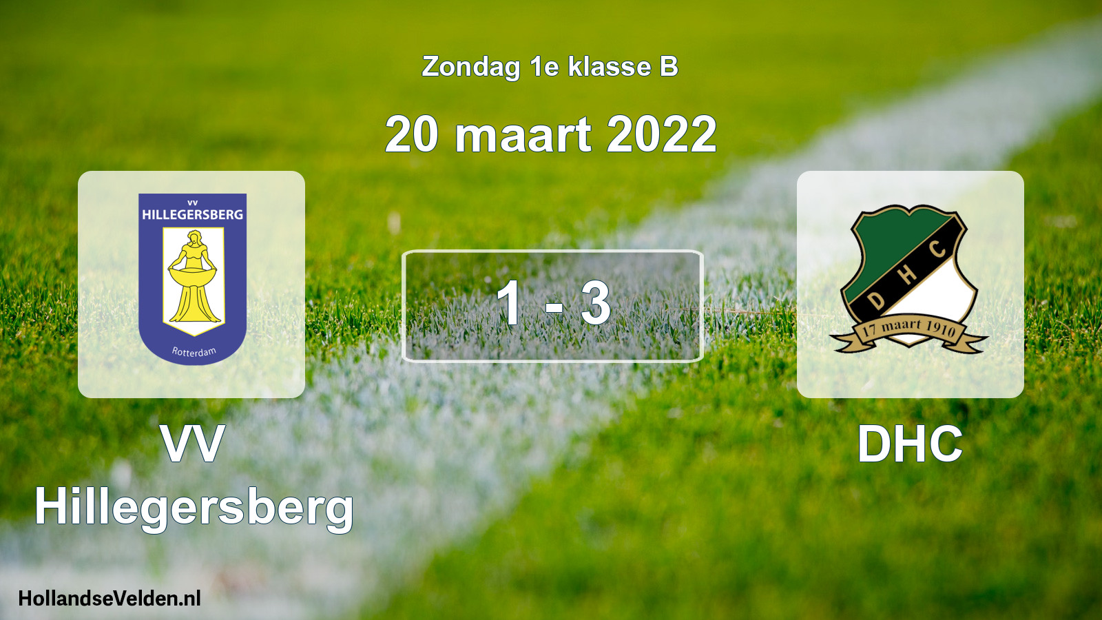 Total number of matches played: VV Hillegersberg - DHC 1 - 3 (20 March 2022)