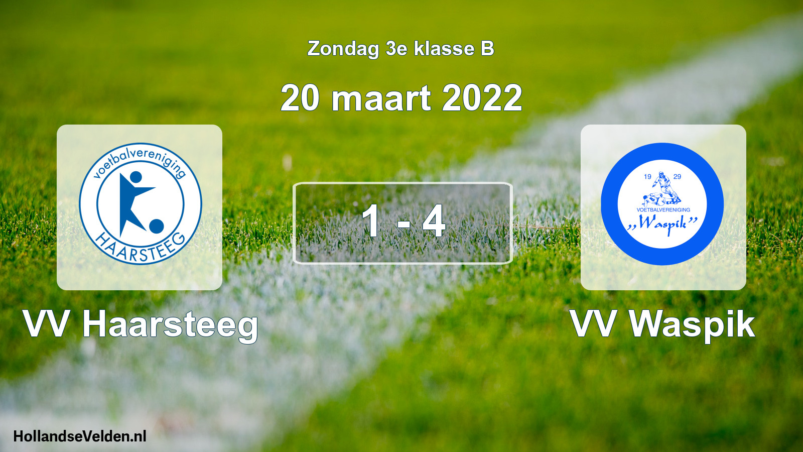 Total number of matches played: VV Haarsteeg - VV Waspik 1 - 4 (20 March 2022)