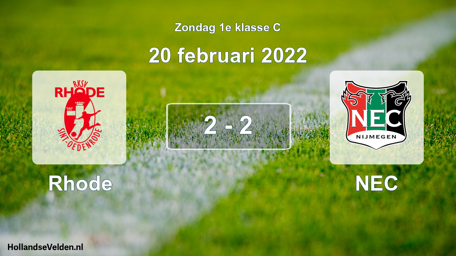 Total number of matches played: Rhode - NEC 2 - 2 (20 February 2022)