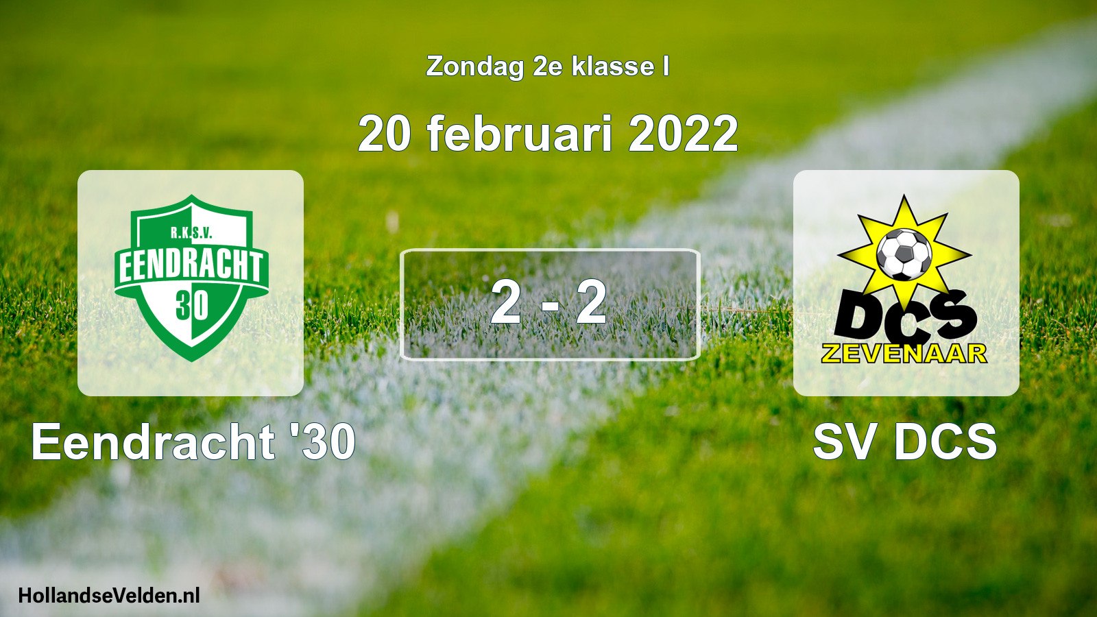 Total number of matches played: Eendracht '30 - SV DCS 2 - 2 (20 February 2022)