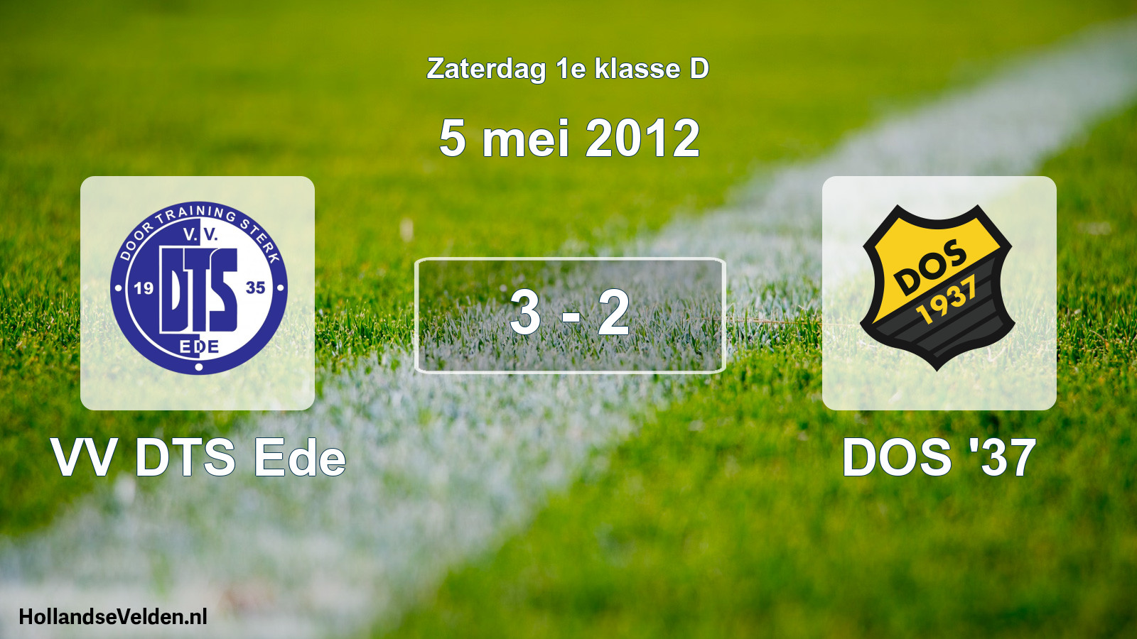 Total number of matches played: VV DTS Ede - DOS '37 3 - 2 (5 May 2012)