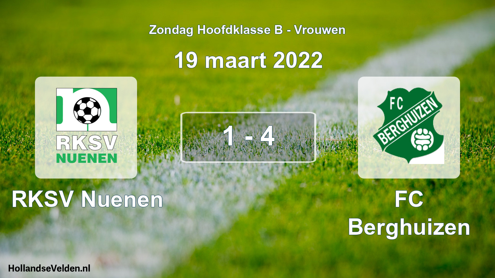 Total number of matches played: RKSV Nuenen - FC Berghuizen 1 - 4 (19 March 2022)