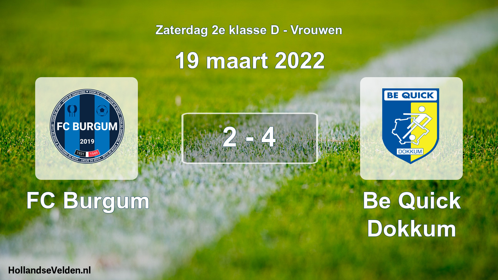 Total number of matches played: FC Burgum - Be Quick Dokkum 2 - 4 (19 March 2022)