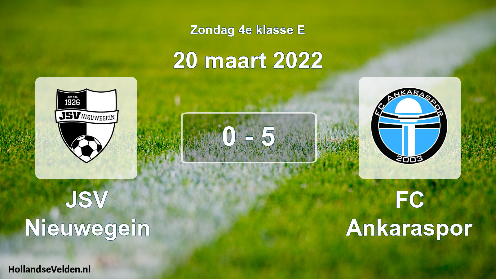 Total number of matches played: JSV Nieuwegein - FC Ankaraspor 0 - 5 (20 March 2022)