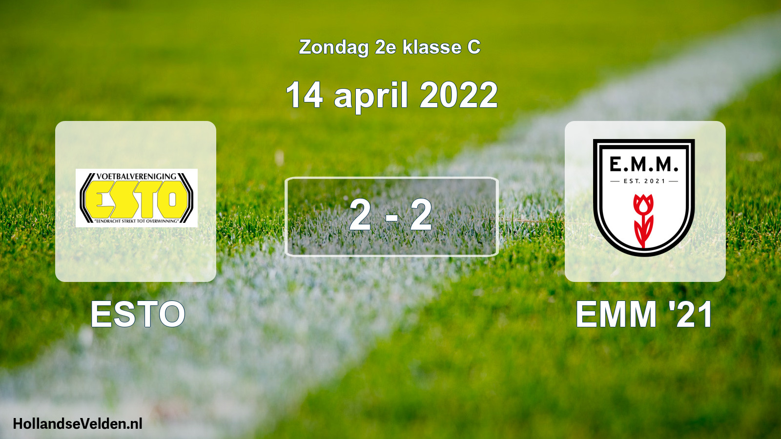 Total number of matches played: ESTO - EMM '21 2 - 2 (14 April 2022)