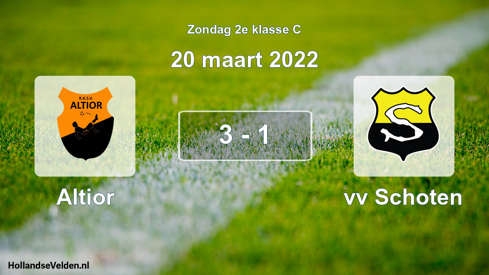 Total number of matches played: Altior - vv Schoten 3 - 1 (20 March 2022)