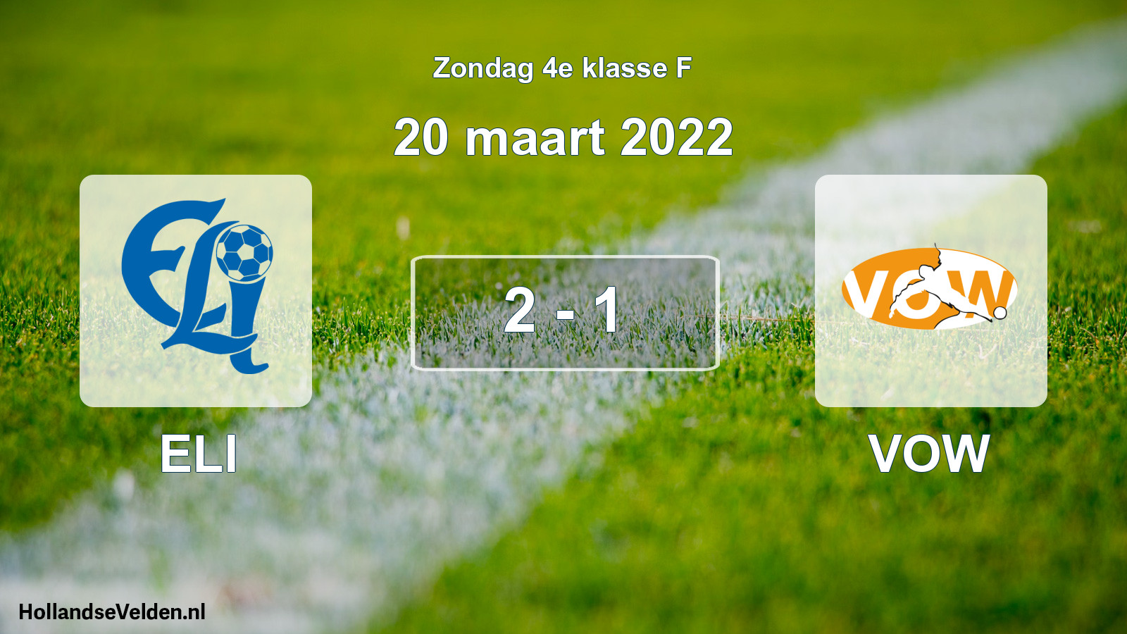 Total number of matches played: ELI - VOW 2 - 1 (20 March 2022)