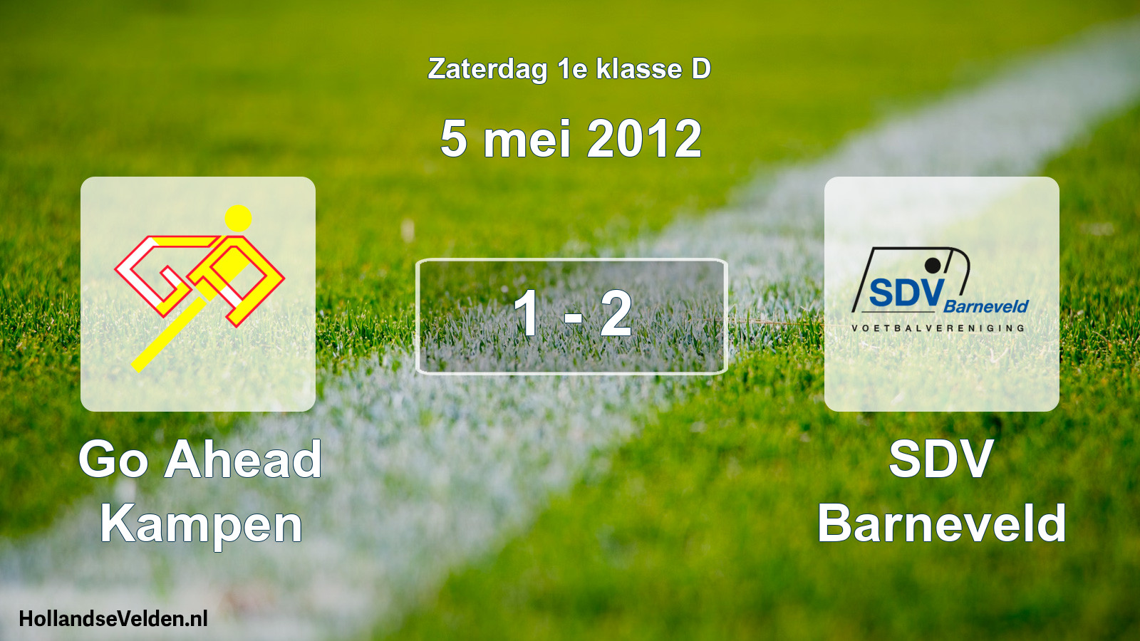 Total number of matches played: Go Ahead Kampen - SDV Barneveld 1 - 2 (5 May 2012)