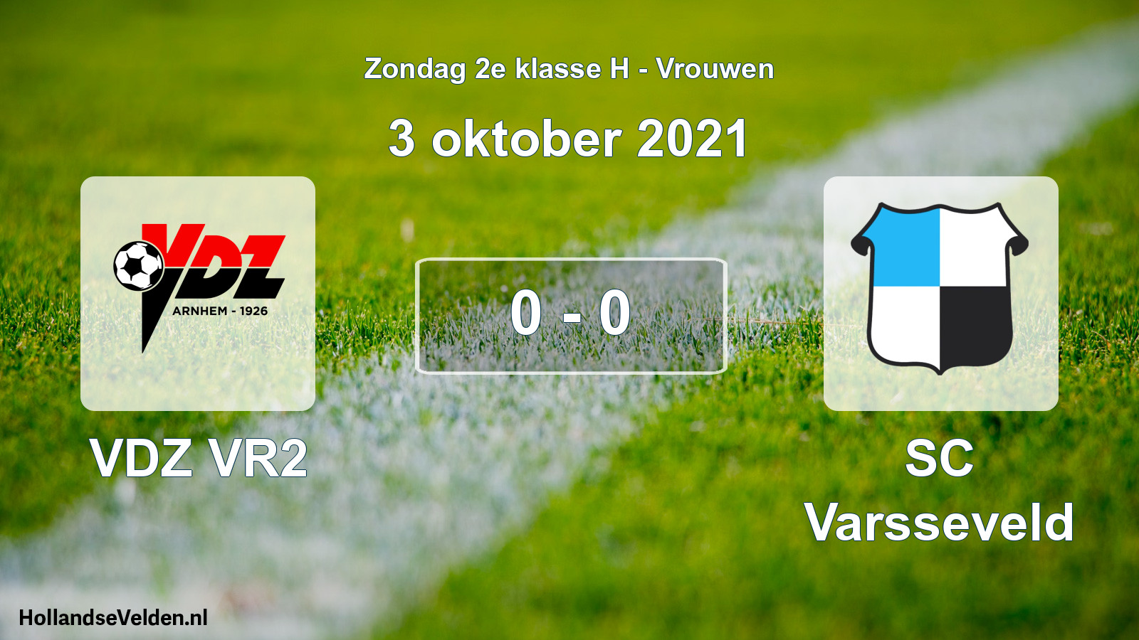 Gespeelde wedstrijd: VDZ VR2 - SC Varsseveld 0 - 0 (3 oktober 2021)