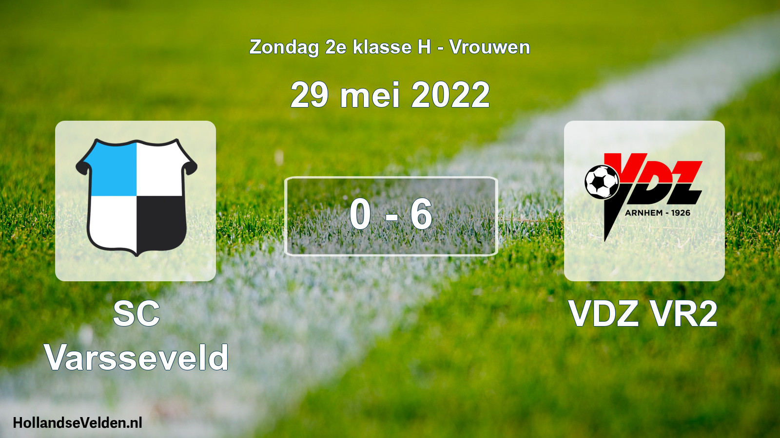 Gespeelde wedstrijd: SC Varsseveld - VDZ VR2 0 - 6 (29 mei 2022)