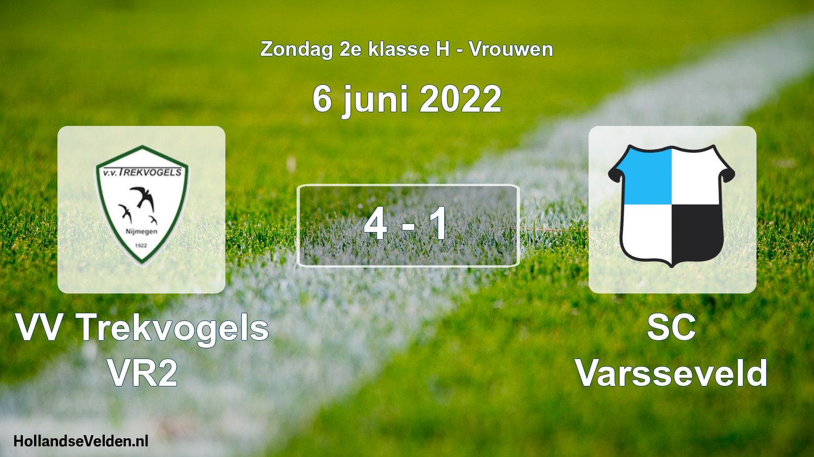 Gespeelde wedstrijd: VV Trekvogels VR2 - SC Varsseveld 4 - 1 (6 juni 2022)