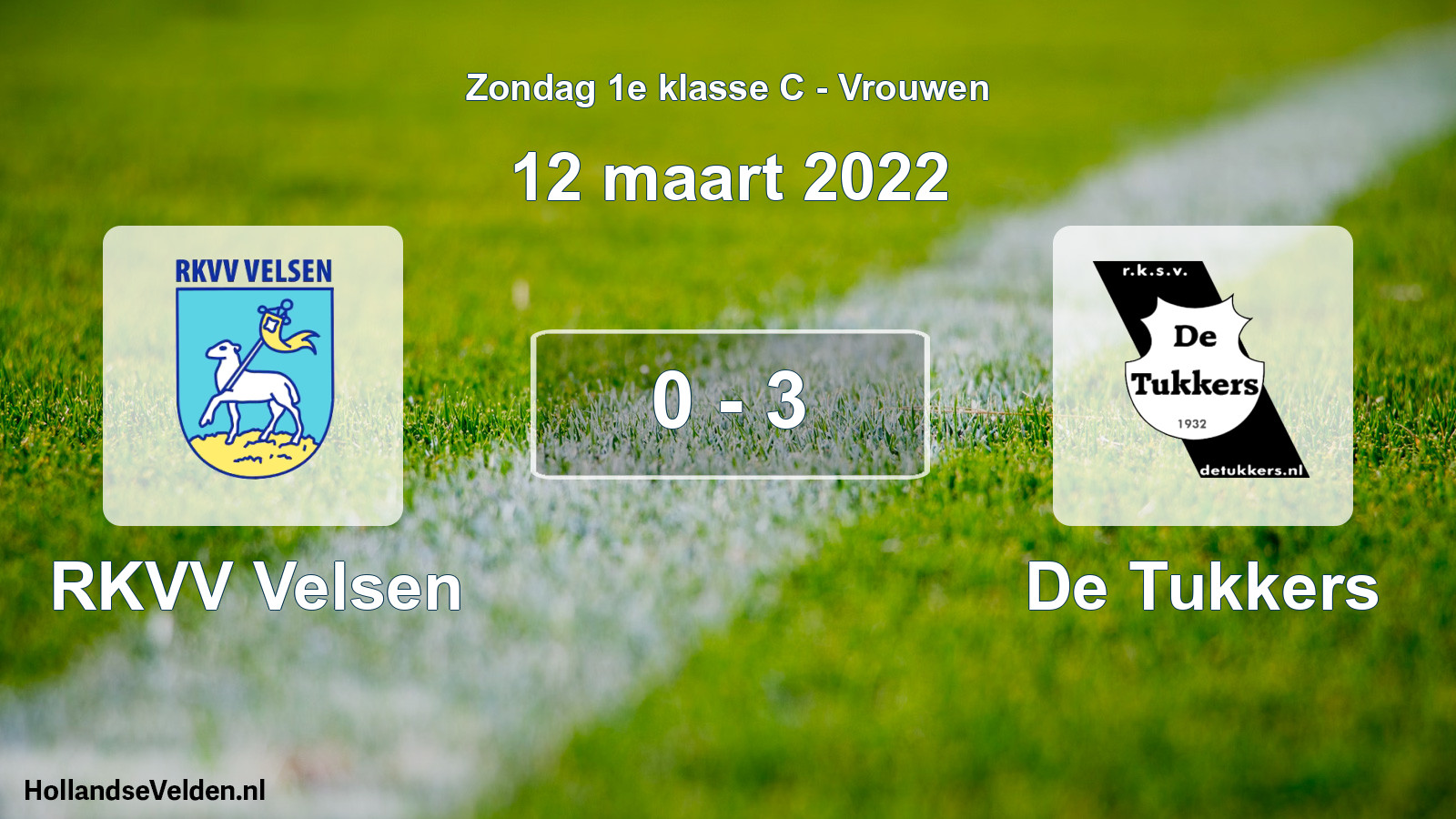 Total number of matches played: RKVV Velsen - De Tukkers 0 - 3 (12 March 2022)