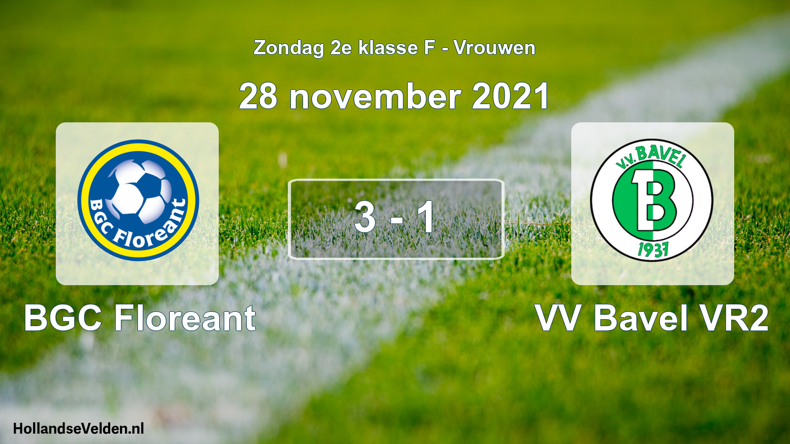 Total number of matches played: BGC Floreant - VV Bavel VR2 3 - 1 (28 November 2021)