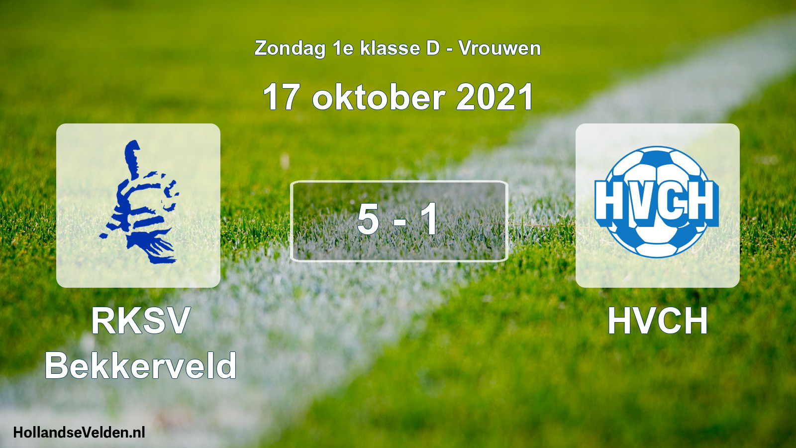 Gespeelde wedstrijd: RKSV Bekkerveld - HVCH 5 - 1 (17 oktober 2021)