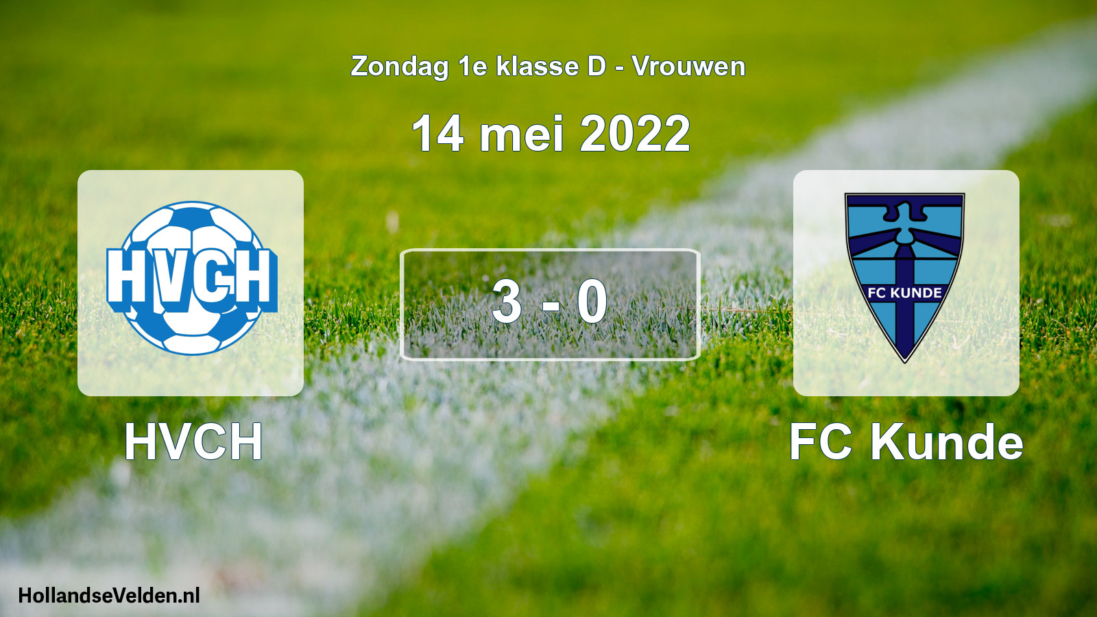 Gespeelde wedstrijd: HVCH - FC Kunde 3 - 0 (14 mei 2022)