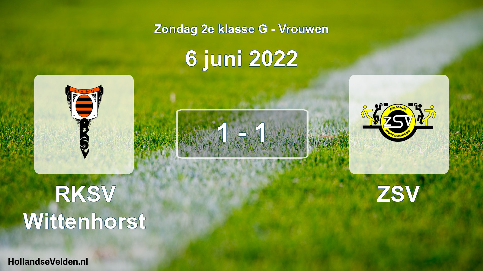 Gespeelde wedstrijd: RKSV Wittenhorst - ZSV 1 - 1 (6 juni 2022)