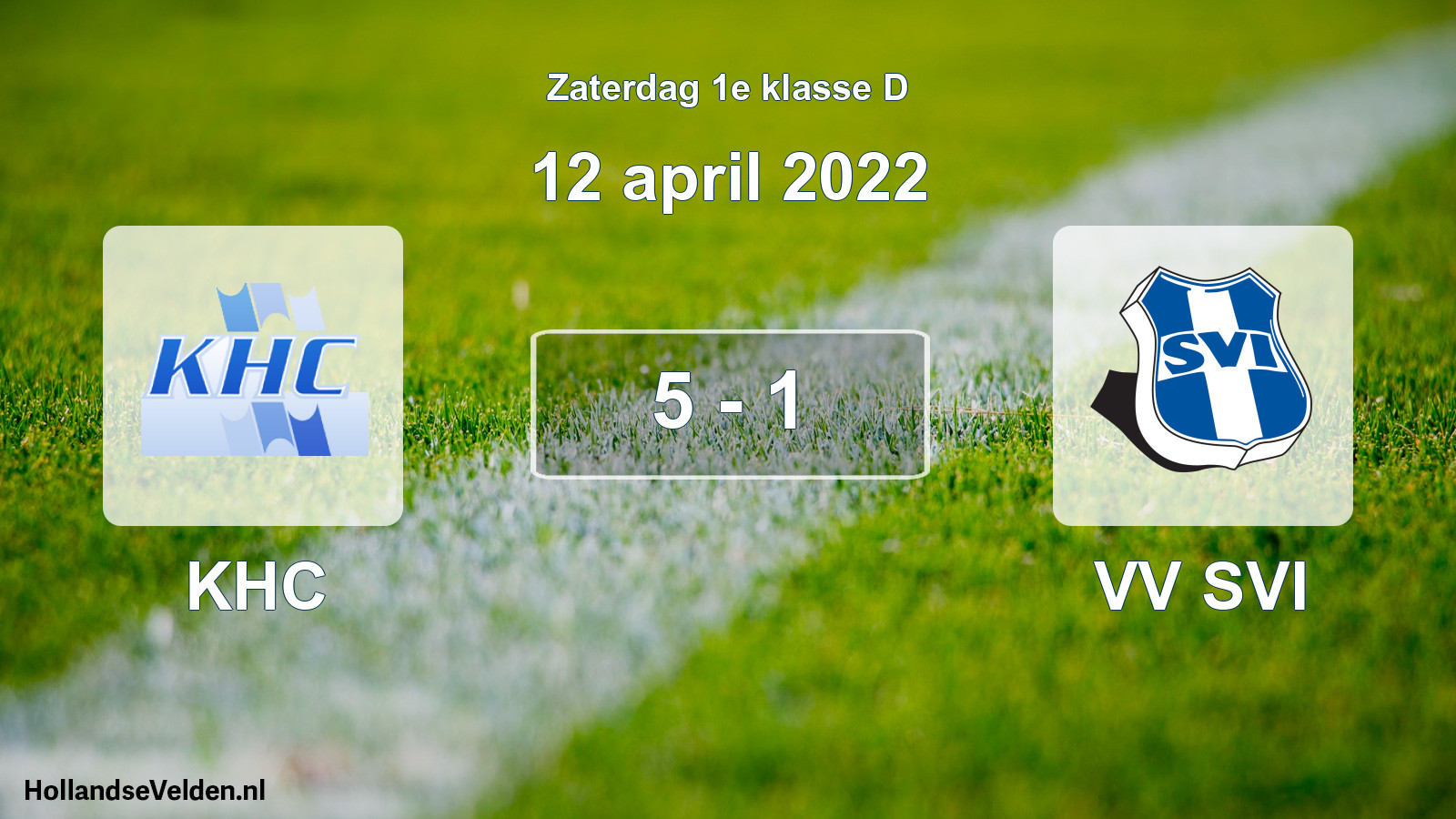 Total number of matches played: KHC - VV SVI 5 - 1 (12 April 2022)