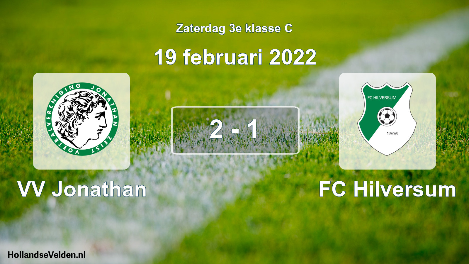 Total number of matches played: VV Jonathan - FC Hilversum 2 - 1 (19 February 2022)