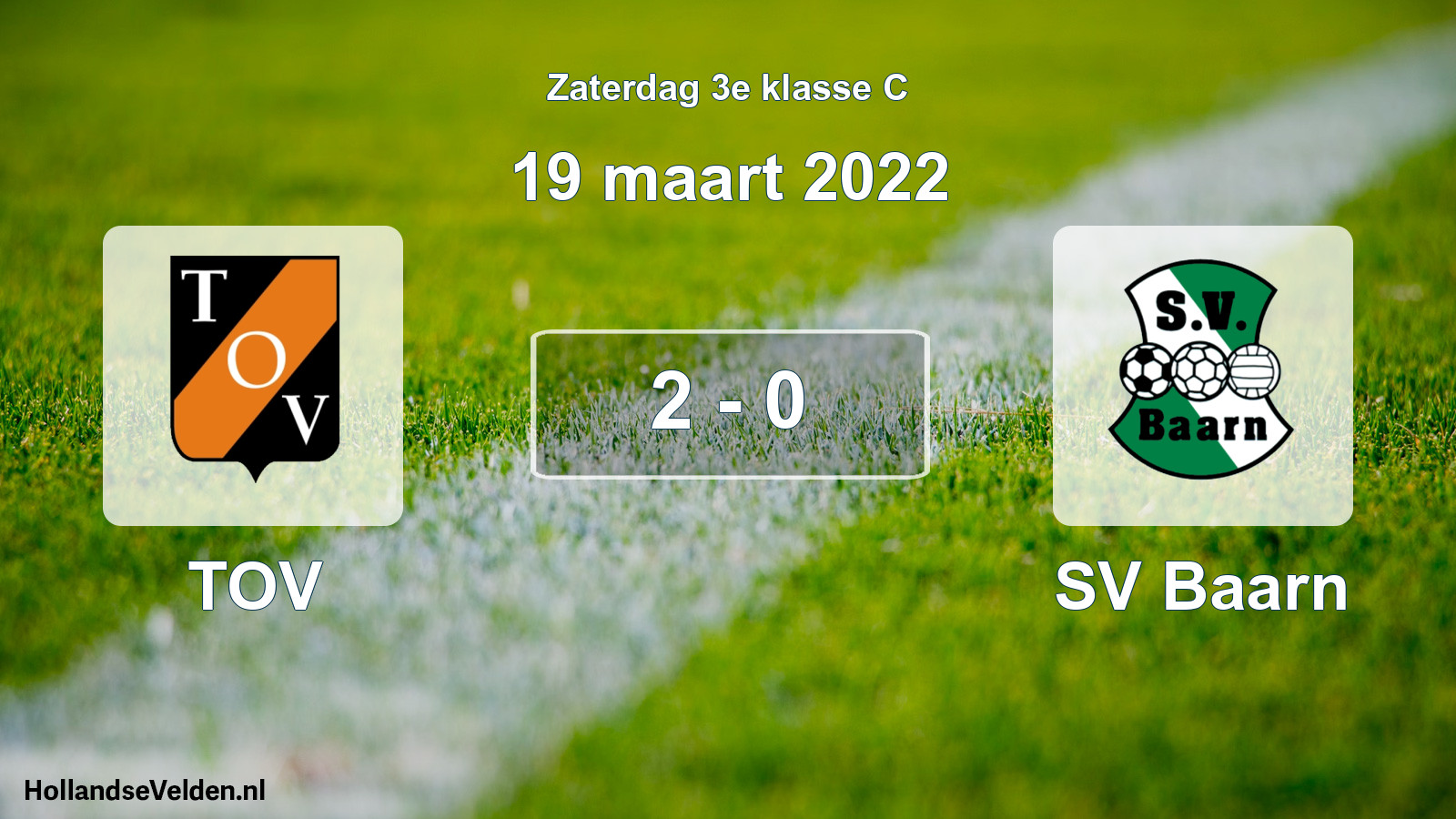 Total number of matches played: TOV - SV Baarn 2 - 0 (19 March 2022)