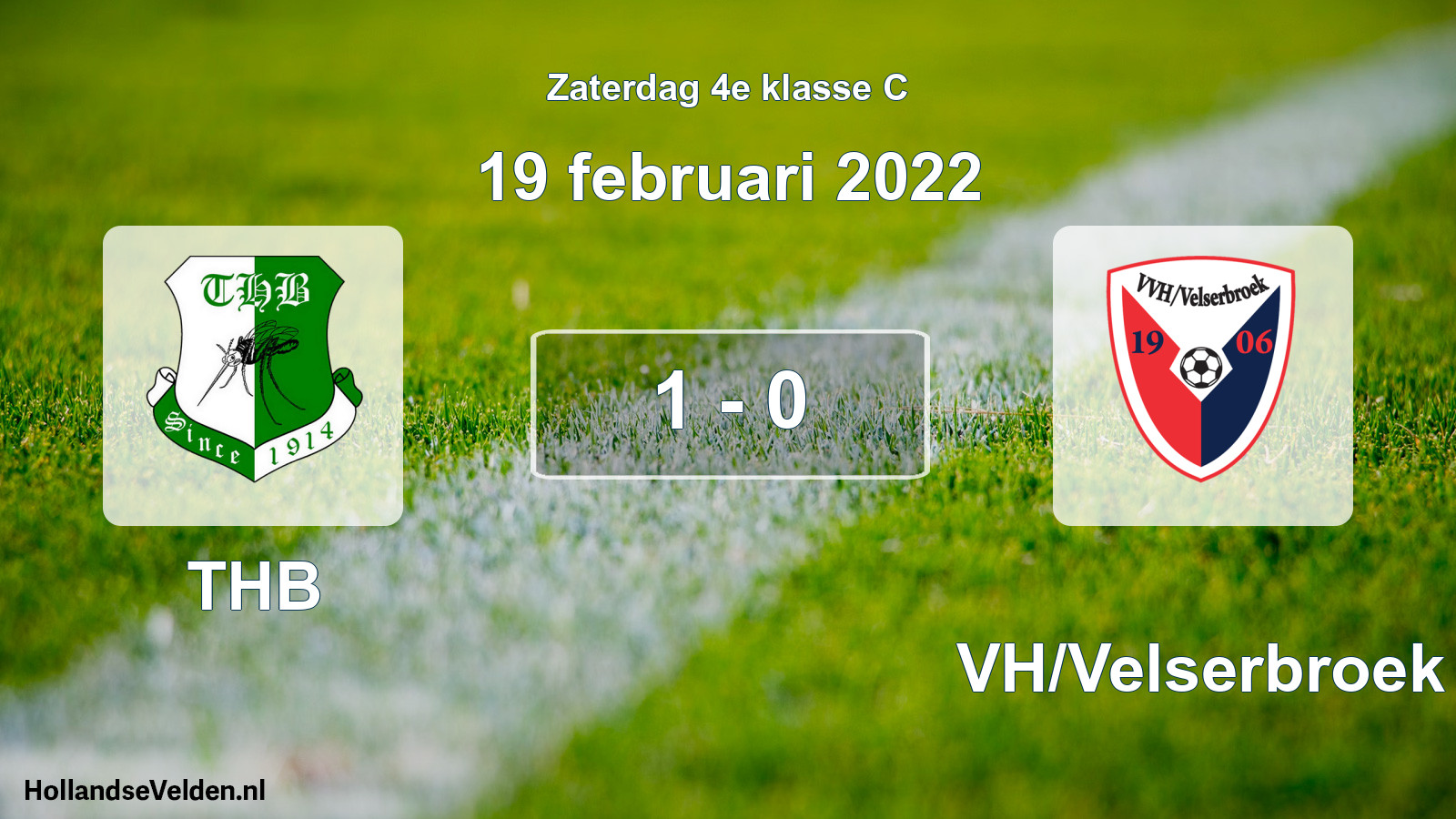 Total number of matches played: THB - VVH/Velserbroek 1 - 0 (19 February 2022)