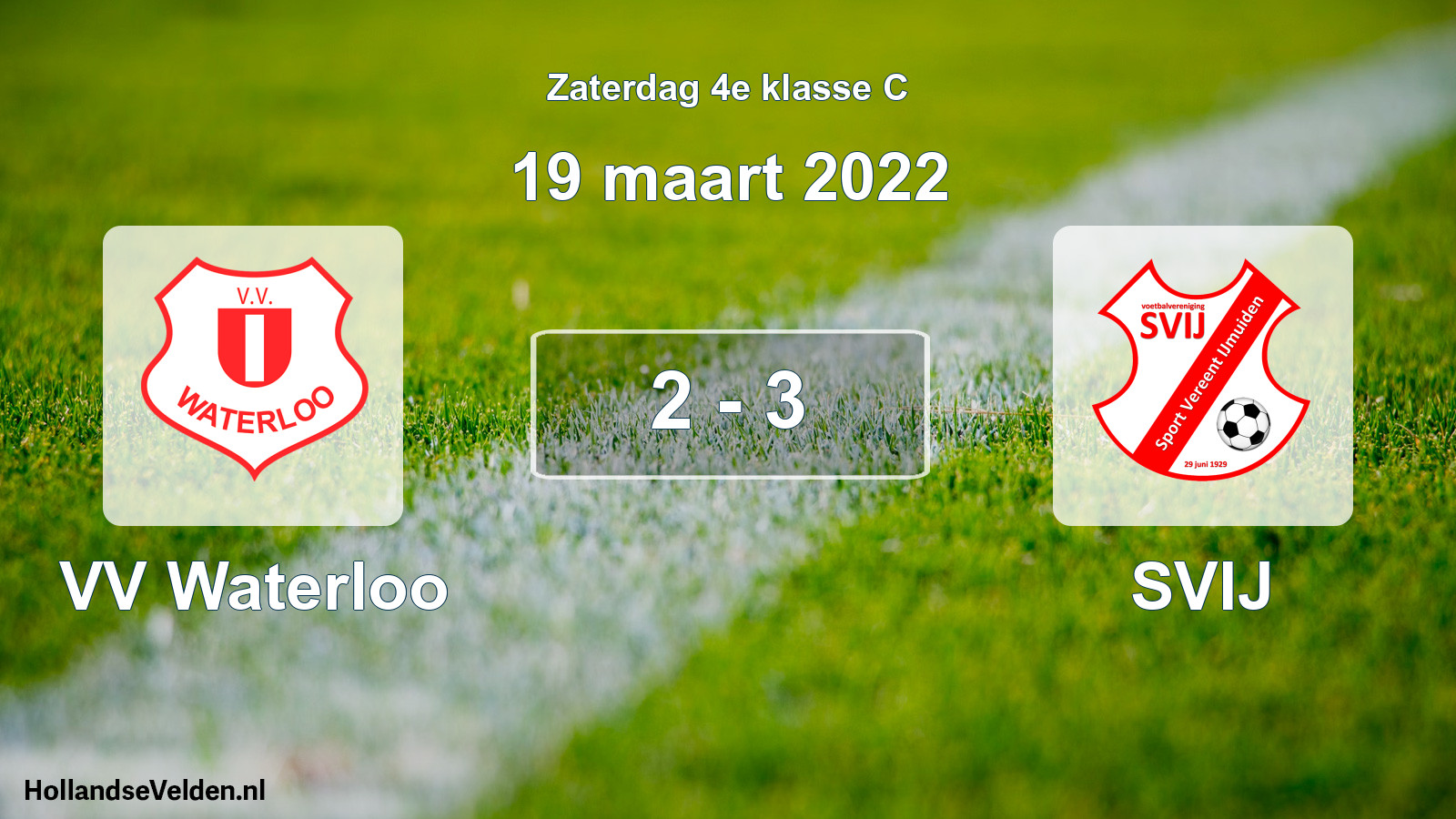 Total number of matches played: VV Waterloo - SVIJ 2 - 3 (19 March 2022)