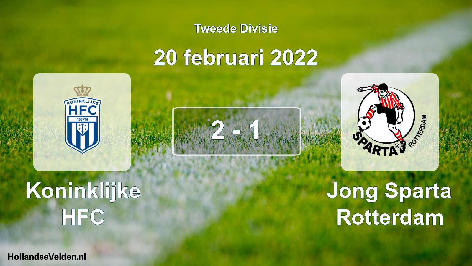 Total number of matches played: Koninklijke HFC - Jong Sparta Rotterdam 2 - 1 (20 February 2022)