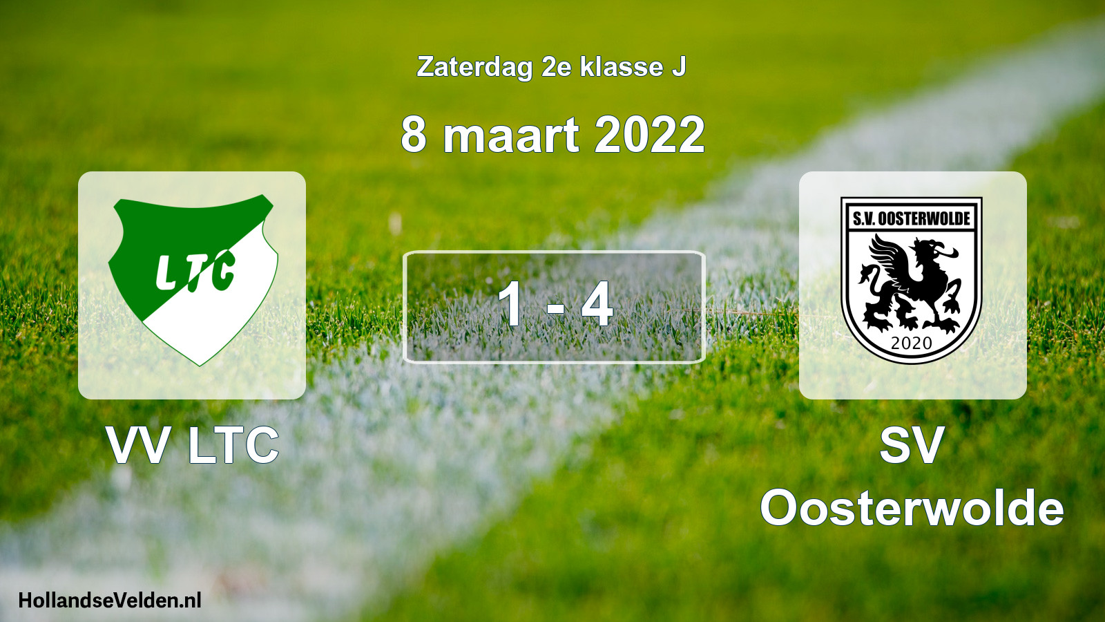 Total number of matches played: VV LTC - SV Oosterwolde 1 - 4 (8 March 2022)