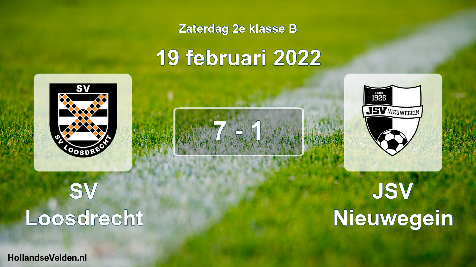 Total number of matches played: SV Loosdrecht - JSV Nieuwegein 7 - 1 (19 February 2022)