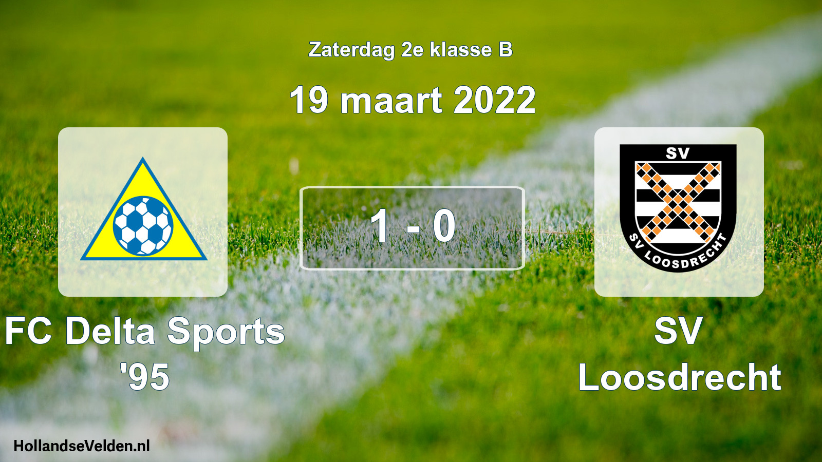 Total number of matches played: FC Delta Sports '95 - SV Loosdrecht 1 - 0 (19 March 2022)
