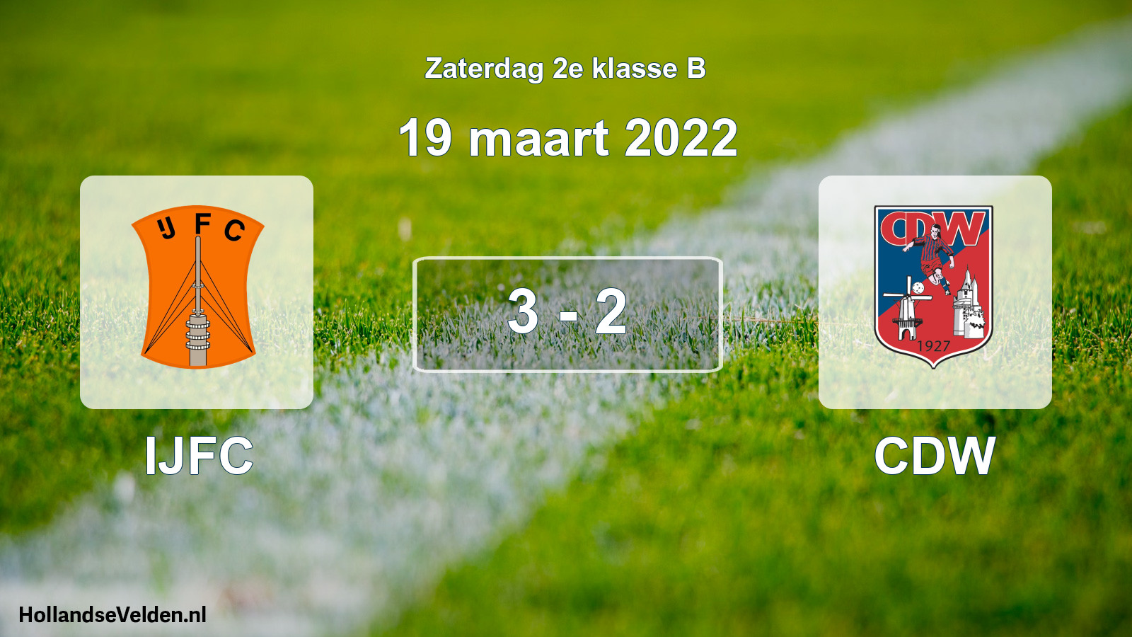 Total number of matches played: IJFC - CDW 3 - 2 (19 March 2022)