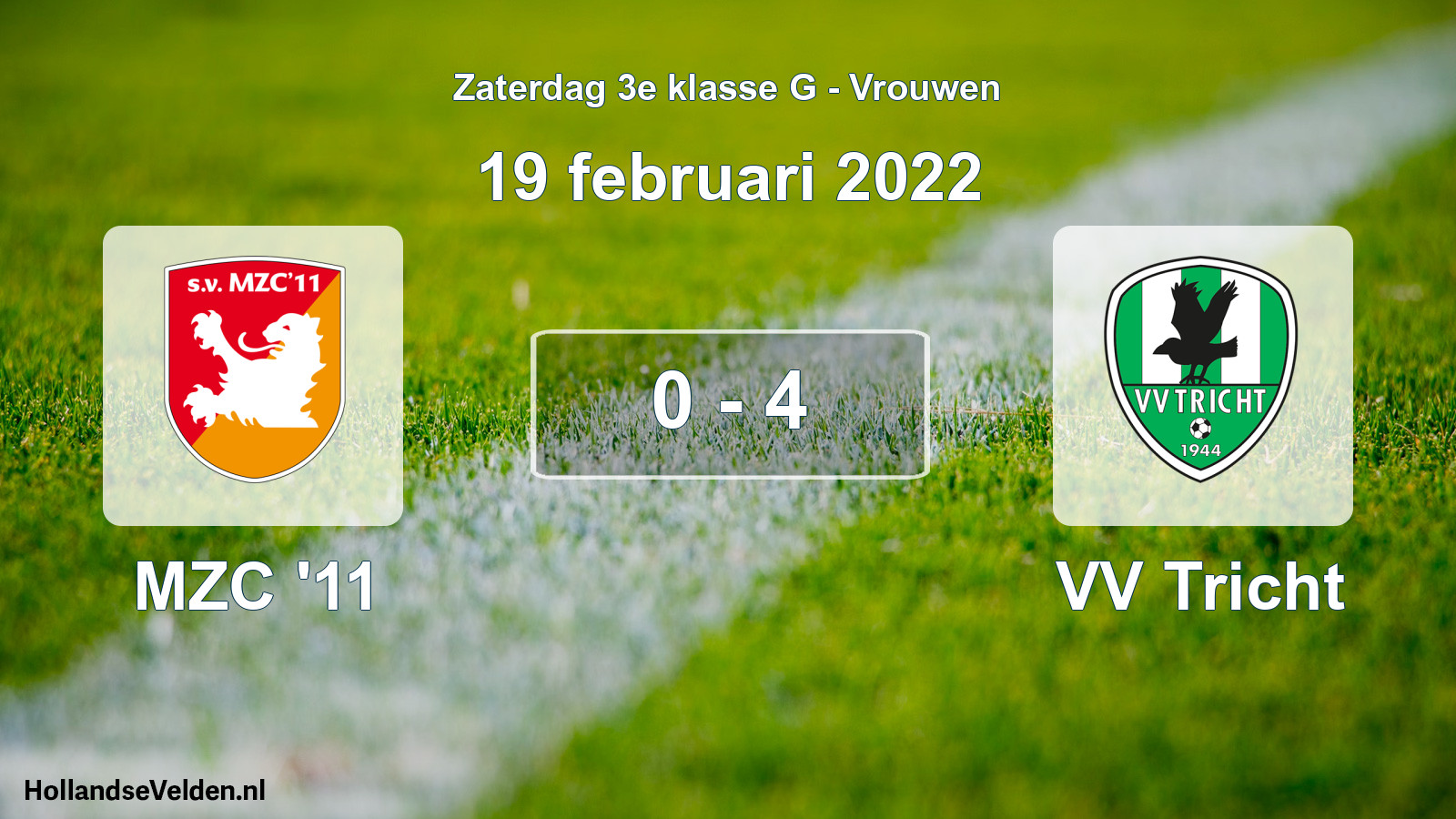 Total number of matches played: MZC '11 - VV Tricht 0 - 4 (19 February 2022)