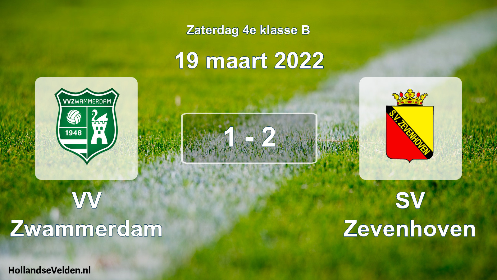 Total number of matches played: VV Zwammerdam - SV Zevenhoven 1 - 2 (19 March 2022)
