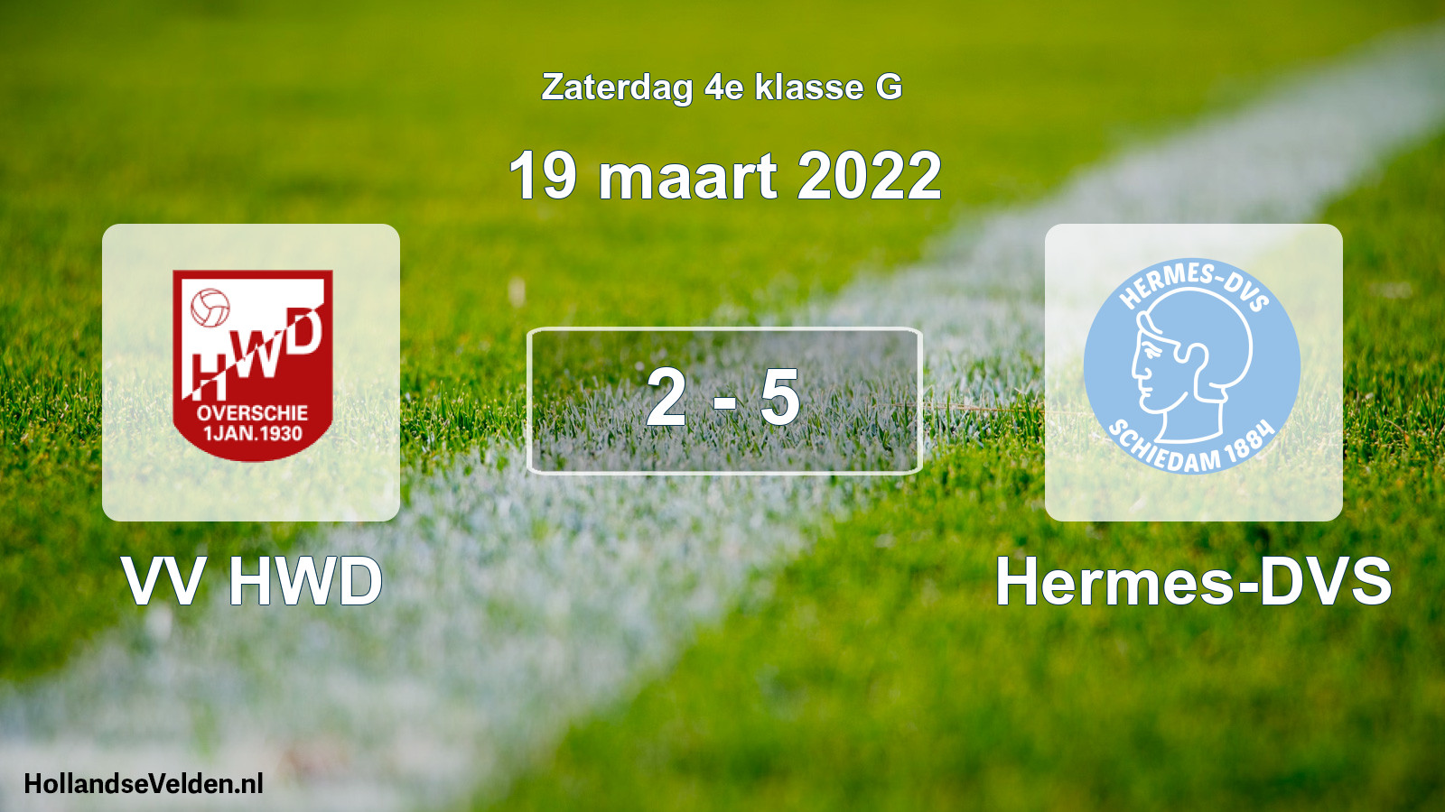 Total number of matches played: VV HWD - Hermes-DVS 2 - 5 (19 March 2022)