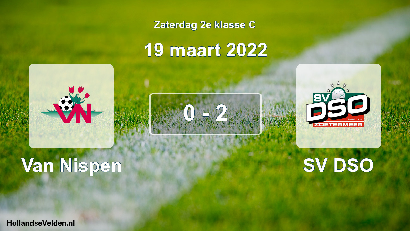 Total number of matches played: Van Nispen - SV DSO 0 - 2 (19 March 2022)