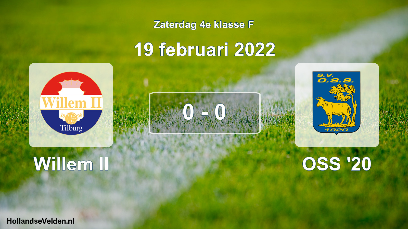 Total number of matches played: Willem II - OSS '20 0 - 0 (19 February 2022)