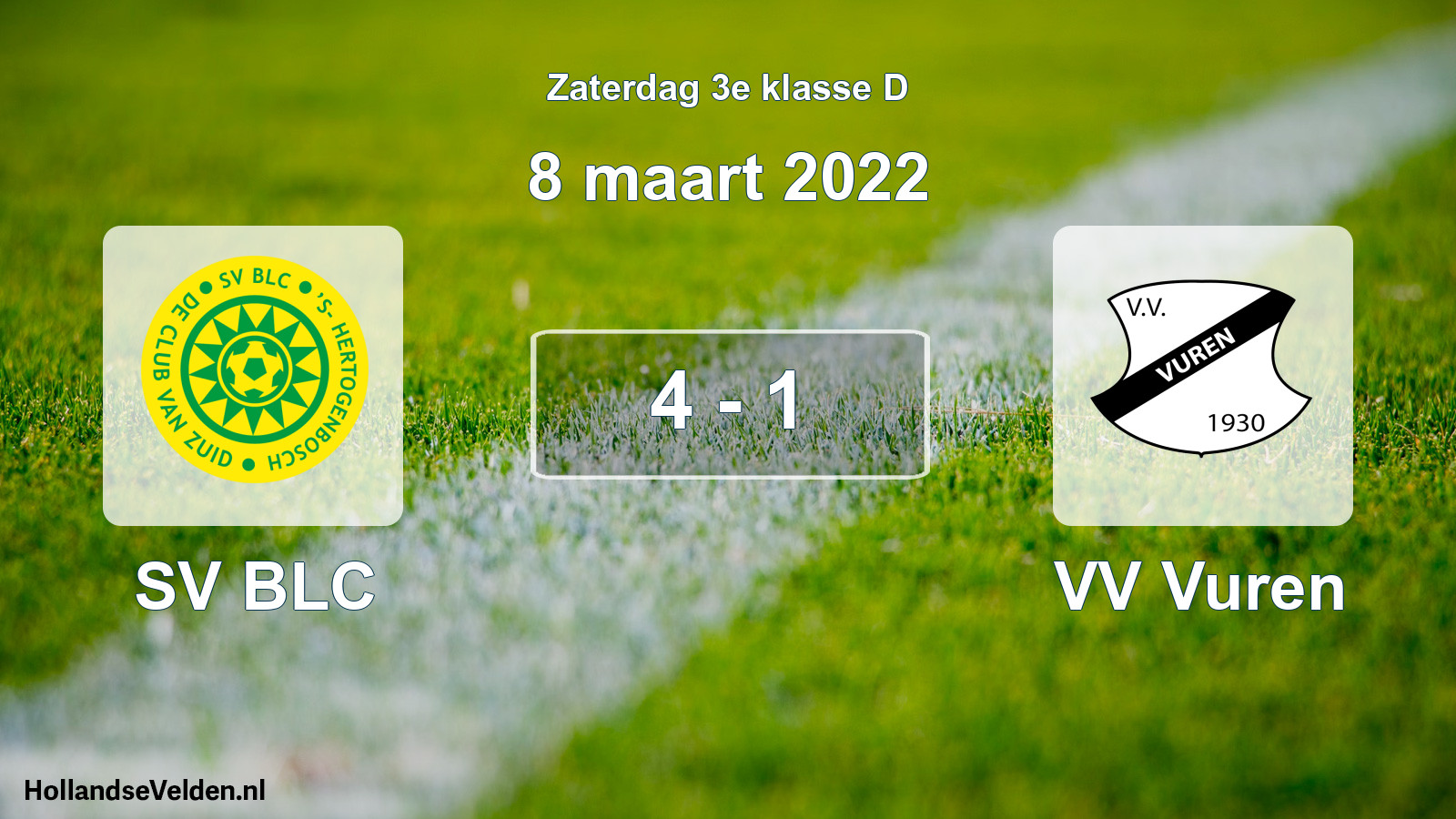 Total number of matches played: SV BLC - VV Vuren 4 - 1 (8 March 2022)