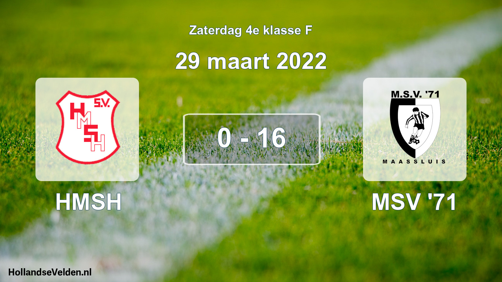 Total number of matches played: HMSH - MSV '71 0 - 16 (29 March 2022)
