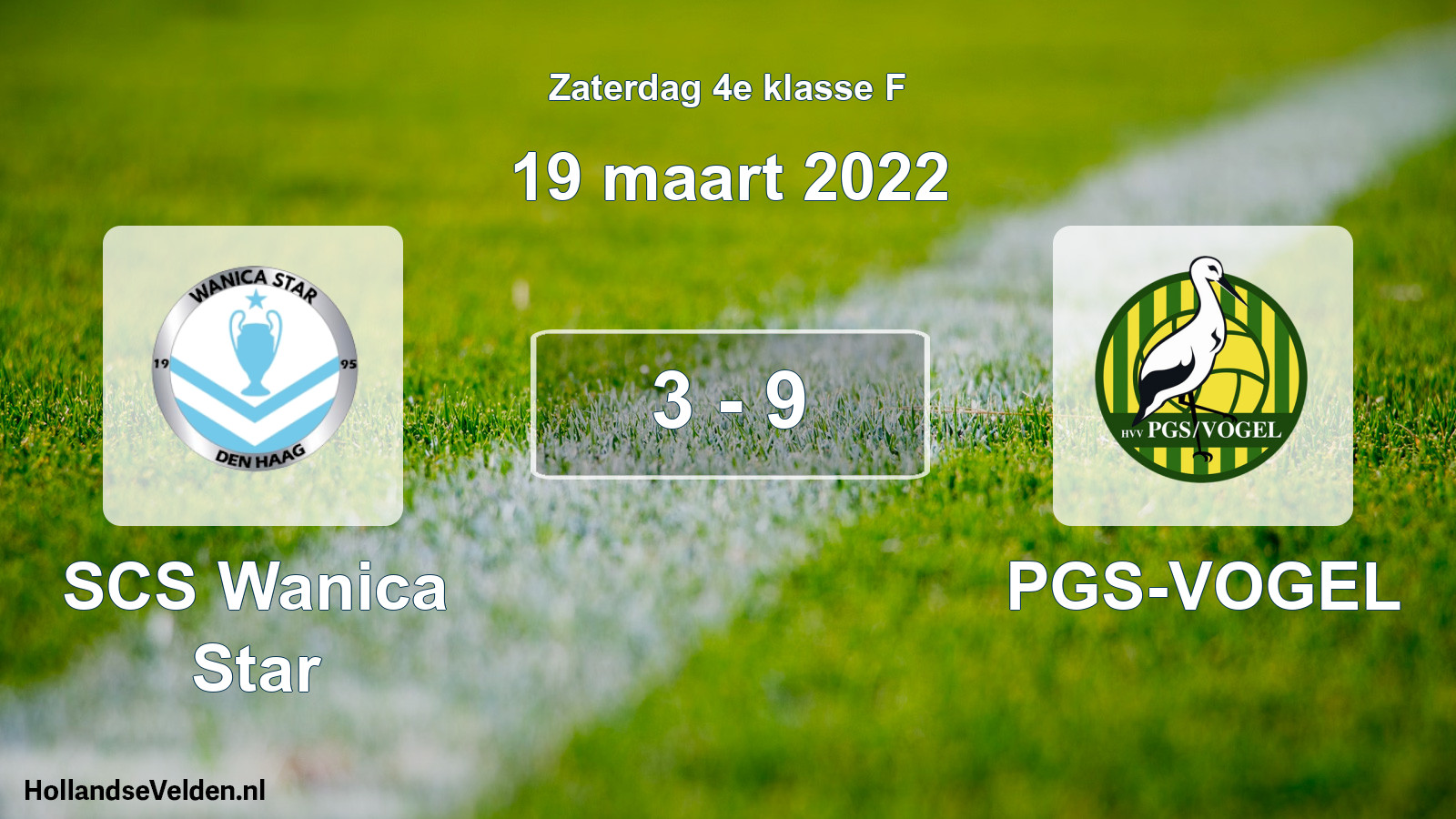 Total number of matches played: SCS Wanica Star - PGS-VOGEL 3 - 9 (19 March 2022)