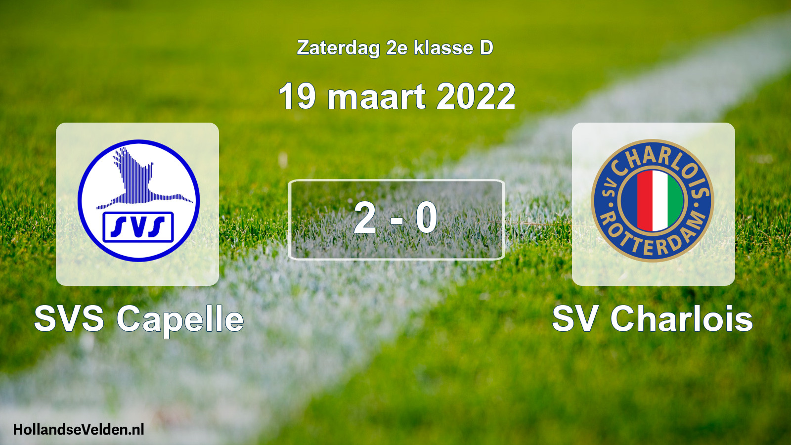 Total number of matches played: SVS Capelle - SV Charlois 2 - 0 (19 March 2022)