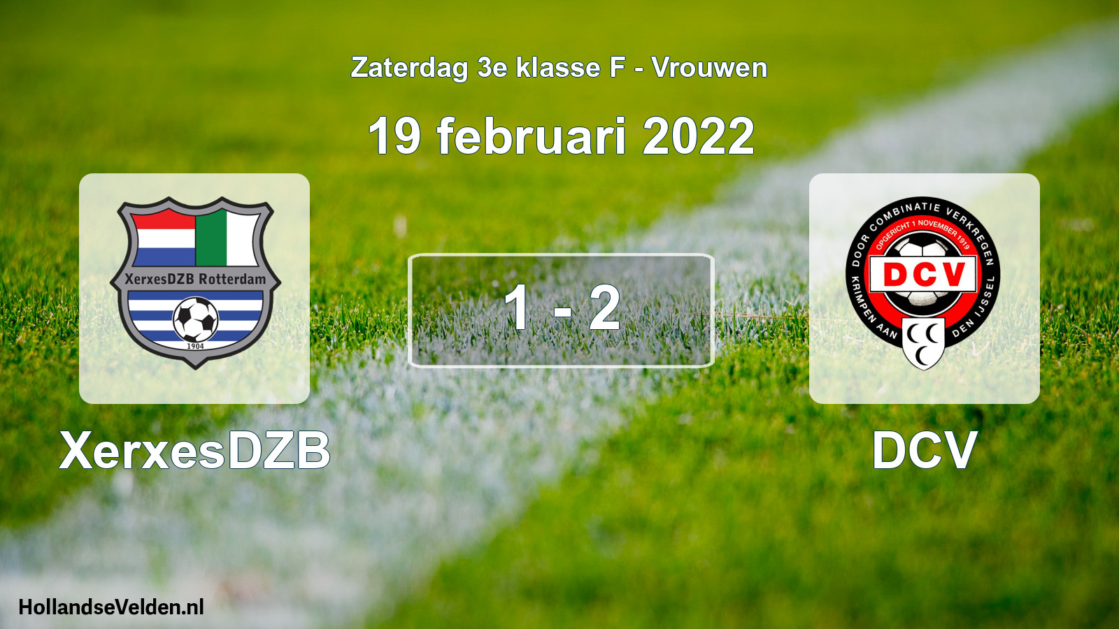 Total number of matches played: XerxesDZB - DCV 1 - 2 (19 February 2022)