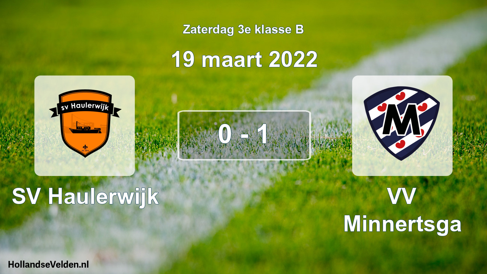 Total number of matches played: SV Haulerwijk - VV Minnertsga 0 - 1 (19 March 2022)