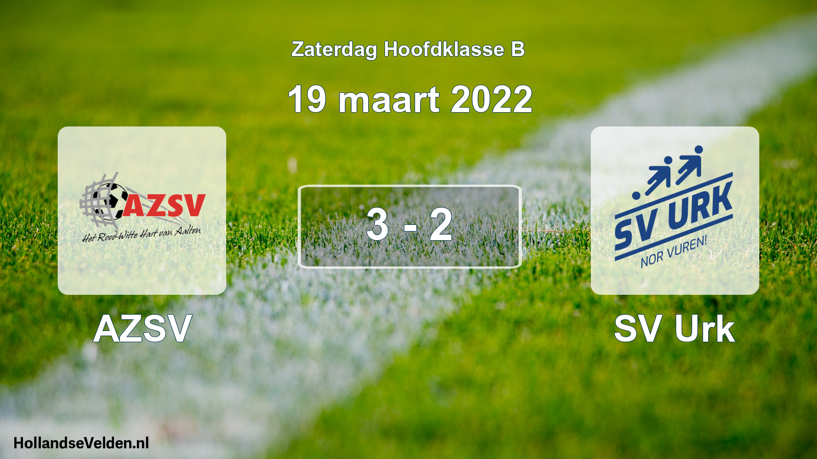 Total number of matches played: AZSV - SV Urk 3 - 2 (19 March 2022)