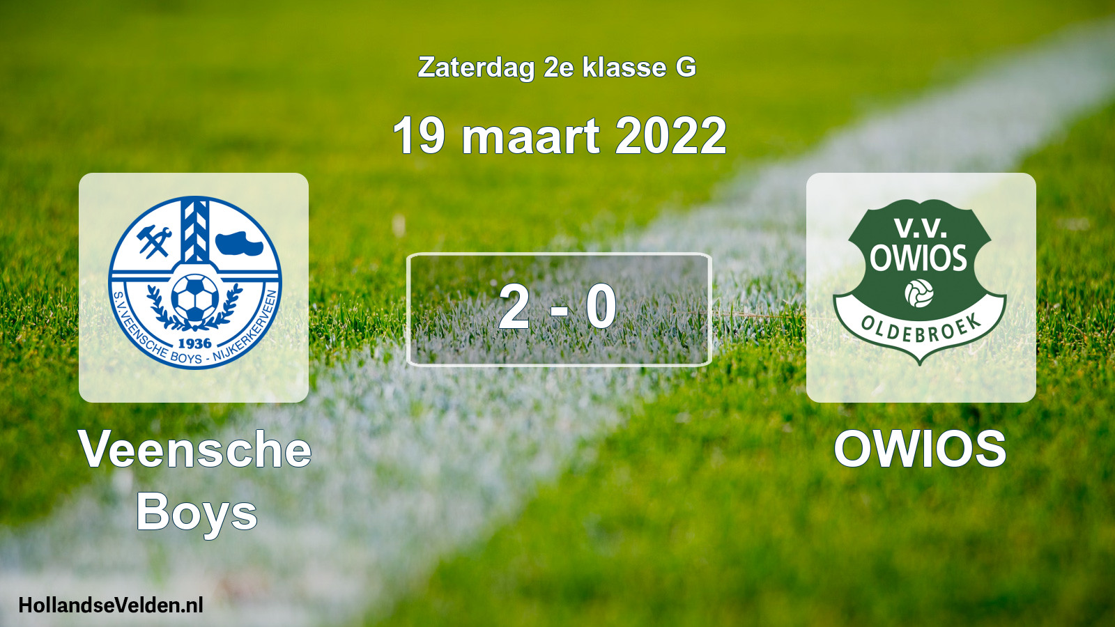 Total number of matches played: Veensche Boys - OWIOS 2 - 0 (19 March 2022)