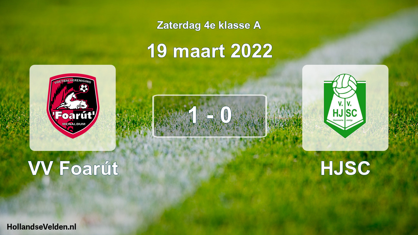 Total number of matches played: VV Foarút - HJSC 1 - 0 (19 March 2022)