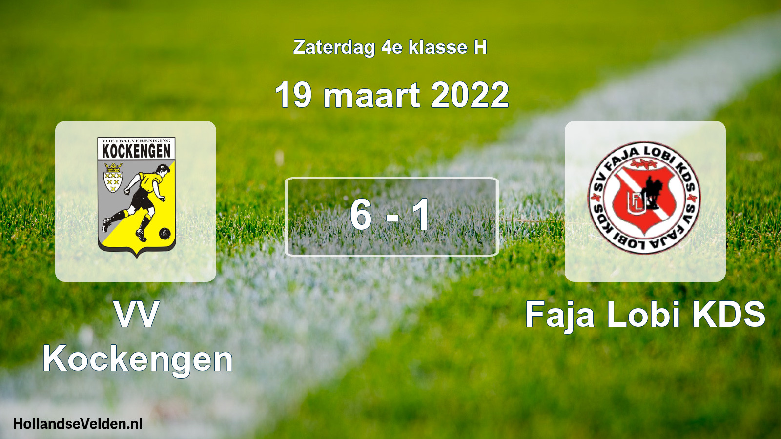 Total number of matches played: VV Kockengen - Faja Lobi KDS 6 - 1 (19 March 2022)