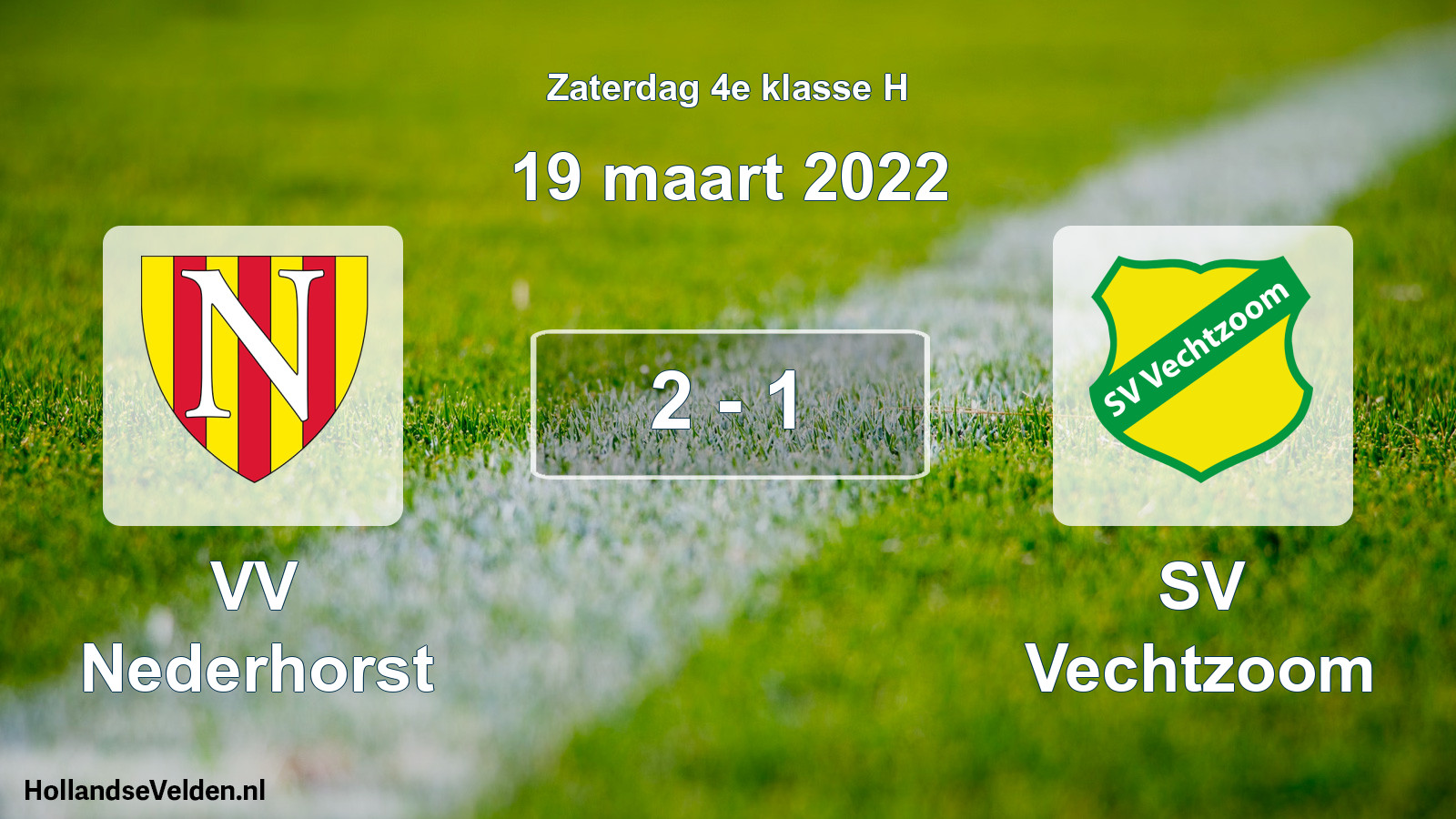 Total number of matches played: VV Nederhorst - SV Vechtzoom 2 - 1 (19 March 2022)