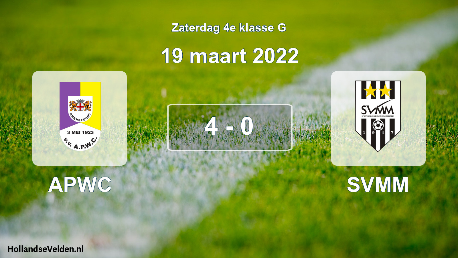 Total number of matches played: APWC - SVMM 4 - 0 (19 March 2022)