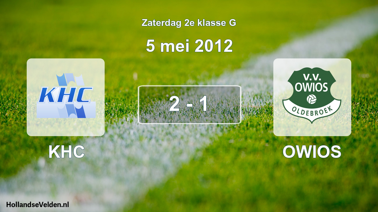 Total number of matches played: KHC - OWIOS 2 - 1 (5 May 2012)